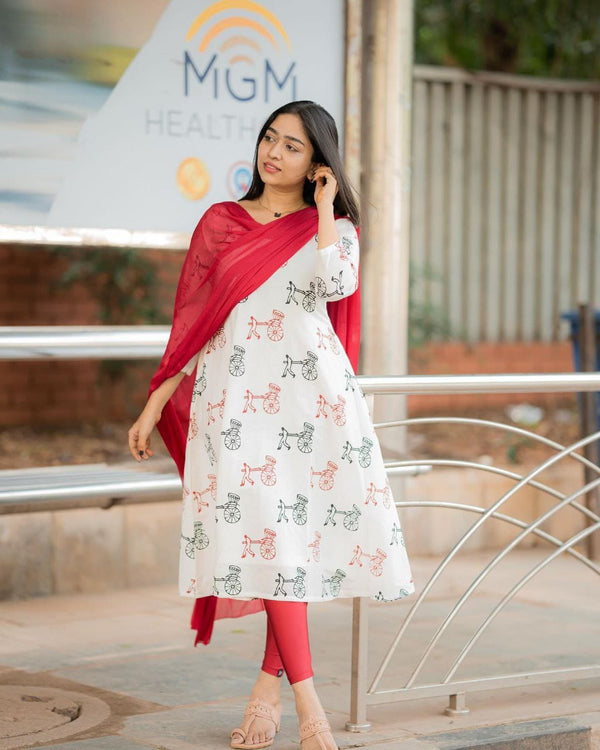 Introducing New Stylish Regular wear Kurti duptta