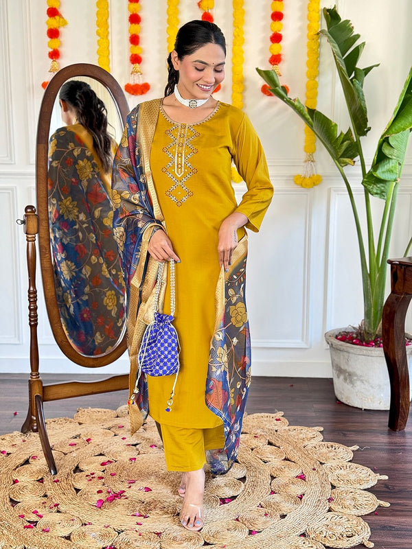 kurti duptta and bottom set